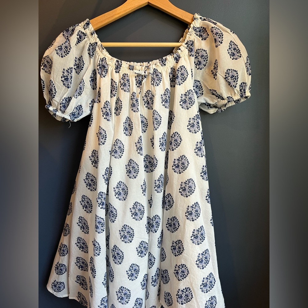 JCREW Crewcuts Dress -size 10 Puff Sleeves